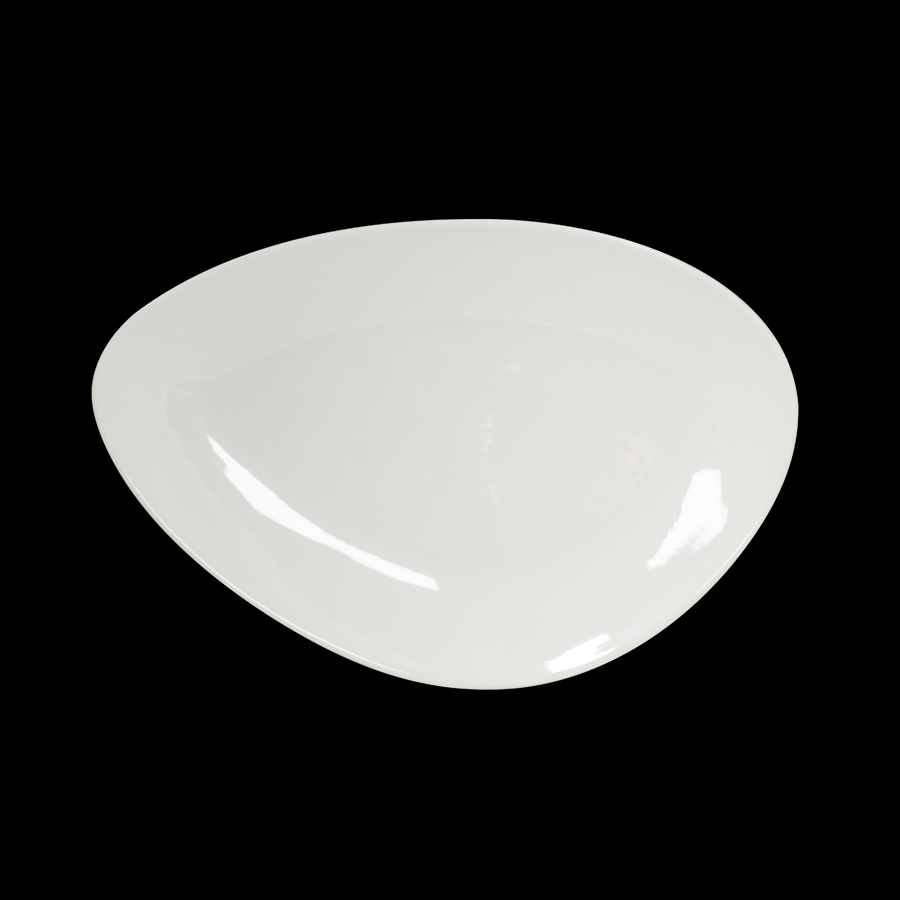 Artisan Creme Vitrified Fine China White Island Plate 37cm