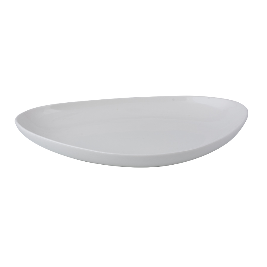 Artisan Creme Vitrified Fine China White Island Deep Plate 29cm