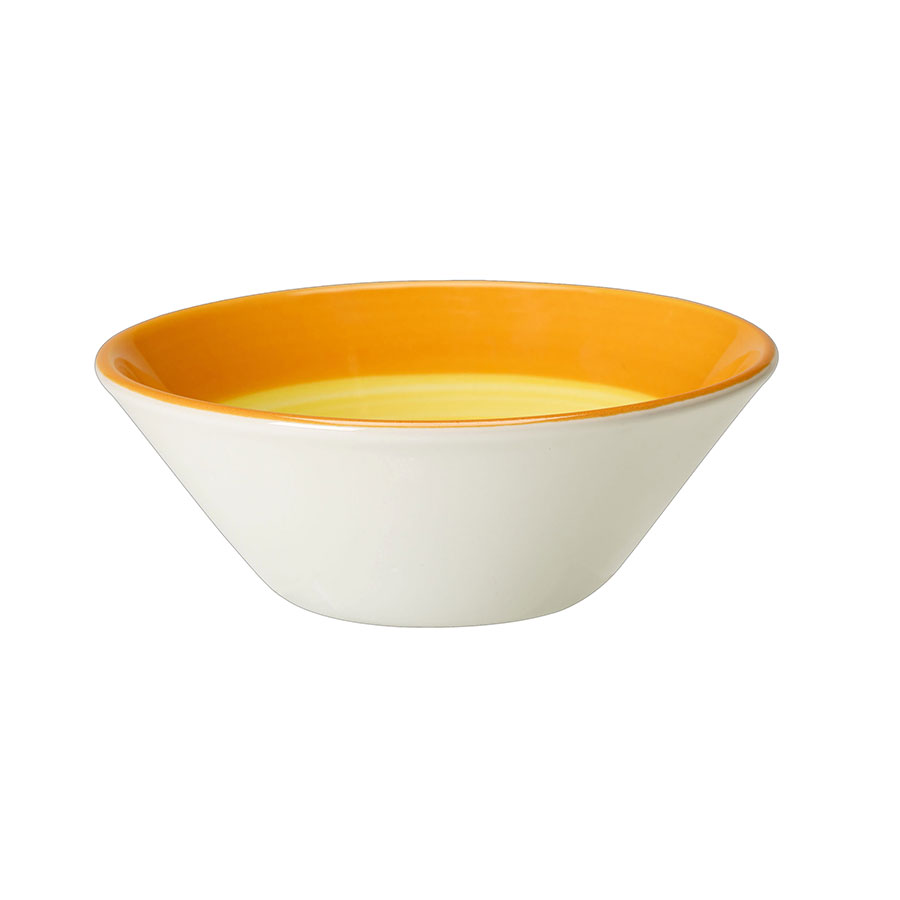 Steelite Freedom Vitrified Porcelain Yellow Round Essence Bowl 14cm 5 1/2 Inch 11.7oz
