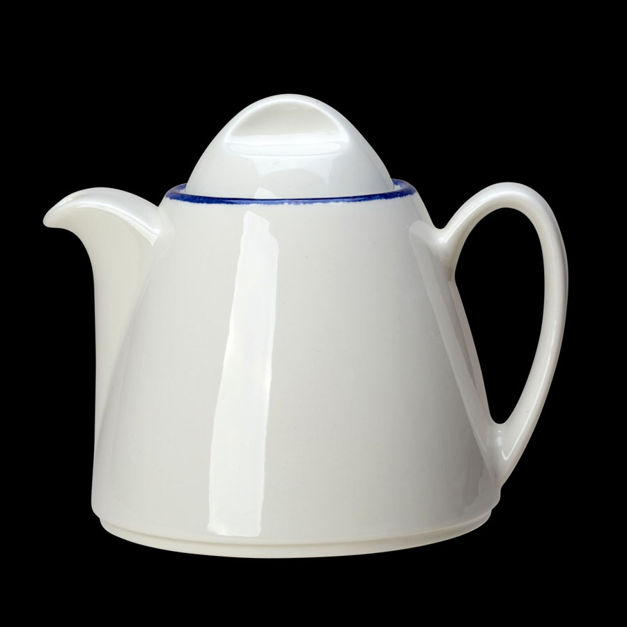 Steelite Blue Dapple Vitrified Porcelain Round Beverage Pot 12oz 35cl