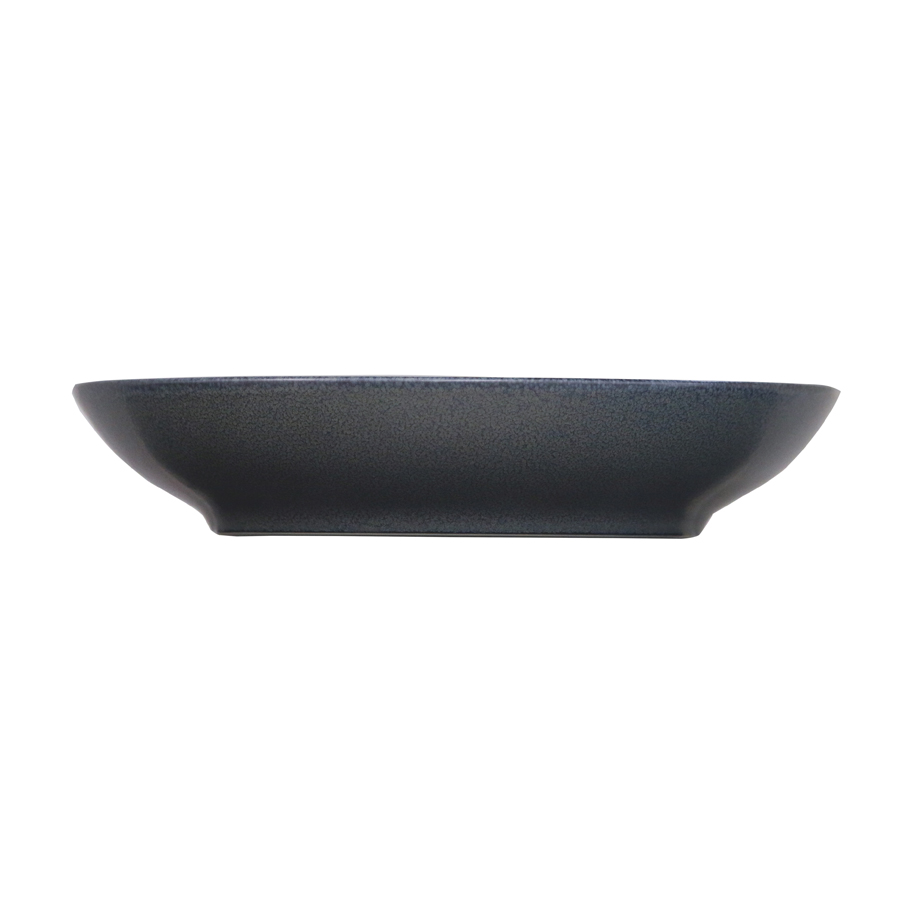 Artisan Andromeda Vitrified Stoneware Round Black Coupe Bowl 23cm