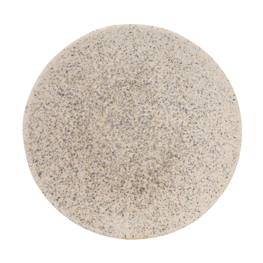 Artisan Shore Vitrified Stoneware Cream Round Coupe Plate 16cm