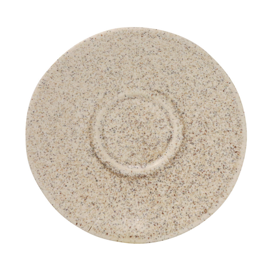 Artisan Shore Vitrified Stoneware Cream Round Saucer 15cm