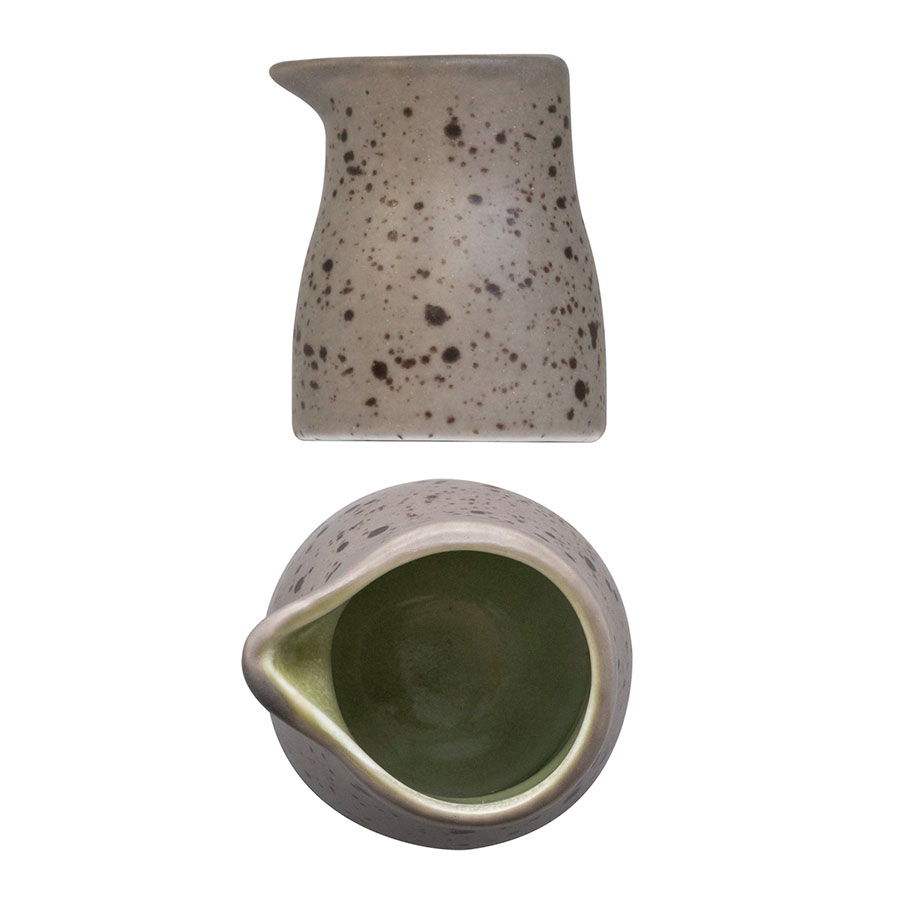 Artisan Elm Vitrified Stoneware Green Mini Jug 5cl