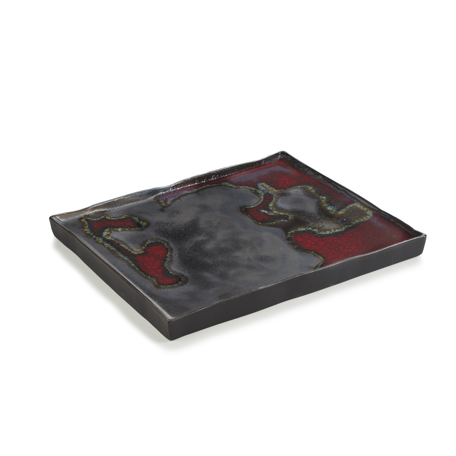 Revol Solstice Ceramic Solar Storm Rectangular Plate 21x17.5cm