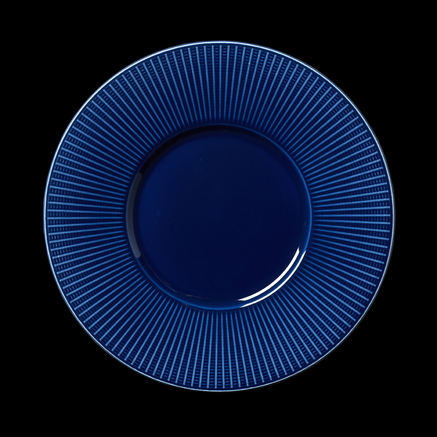 Steelite Willow Vitrified Porcelain White Round Medium Well Gourmet Plate 28.5cm 11 1/4 Inch
