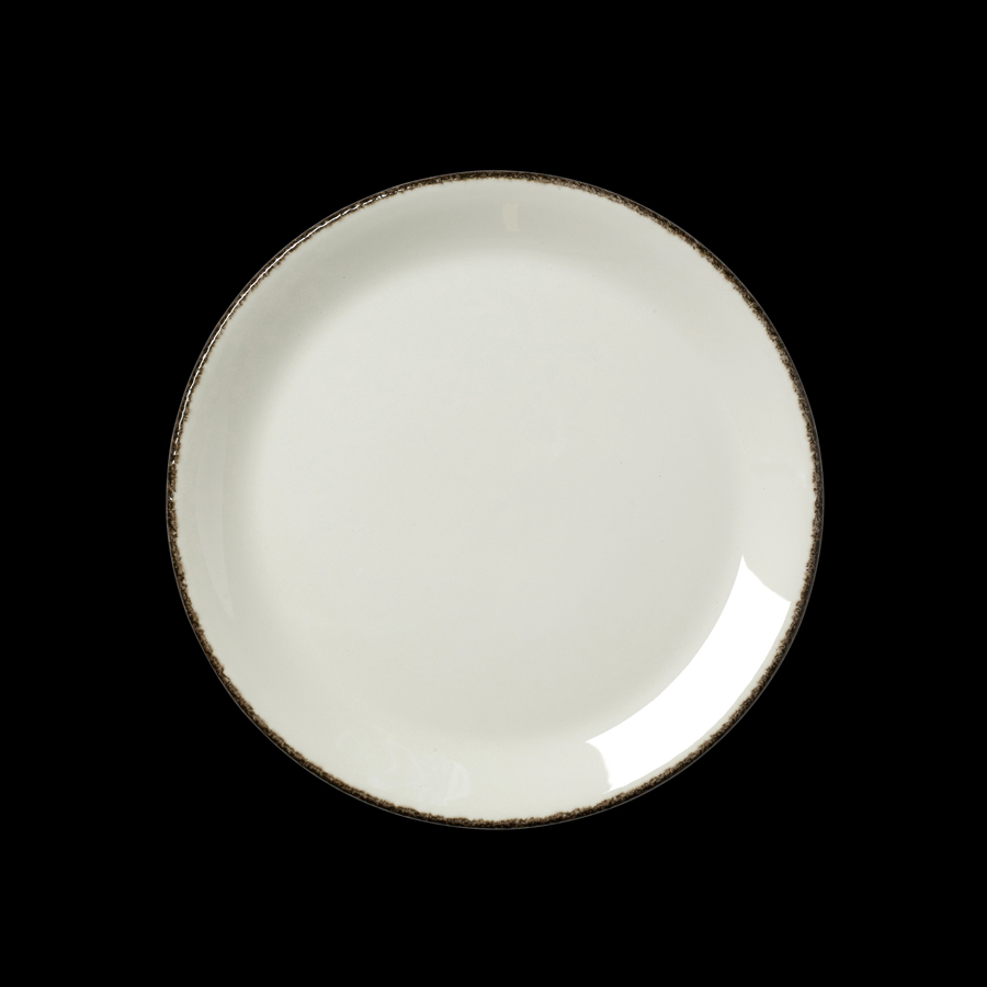 Steelite Charcoal Dapple Vitrifird Porcelain Round Coupe Plate 23cm 9 Inch