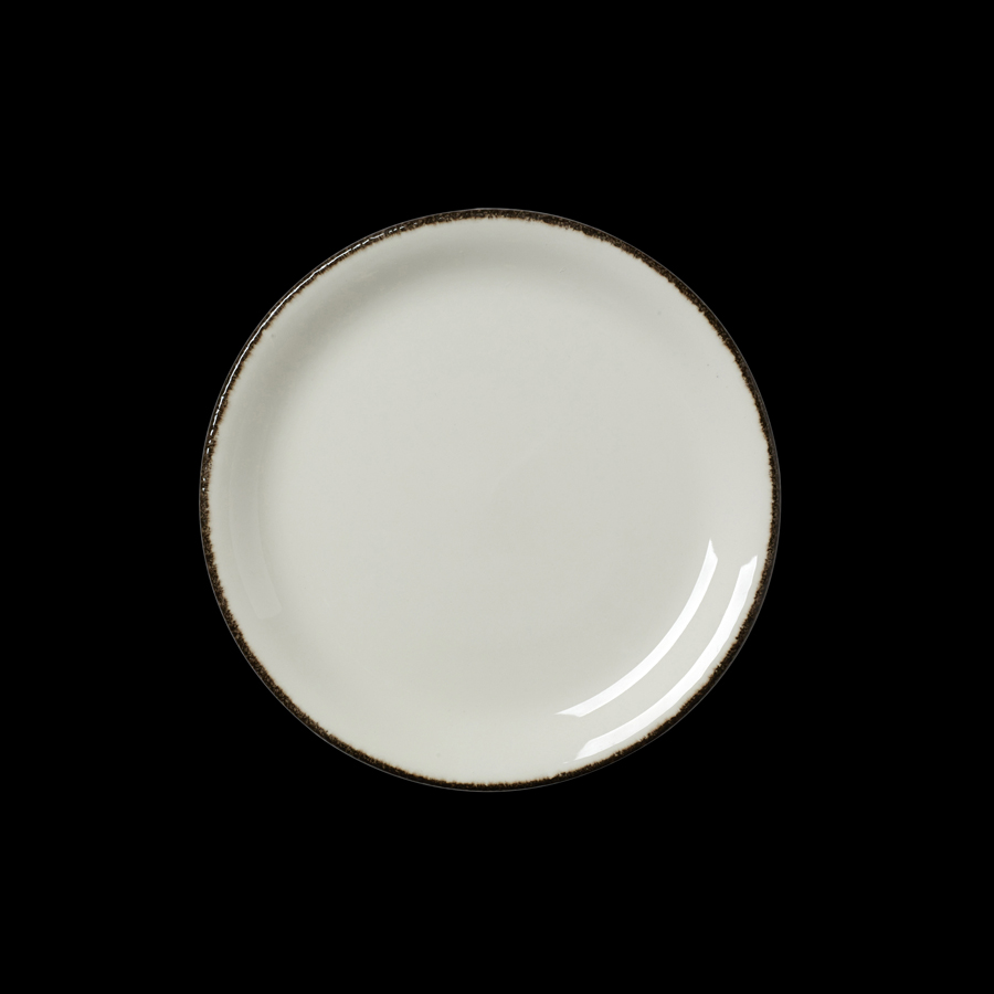 Steelite Charcoal Dapple Vitrifird Porcelain Round Coupe Plate 20.25cm 8 Inch