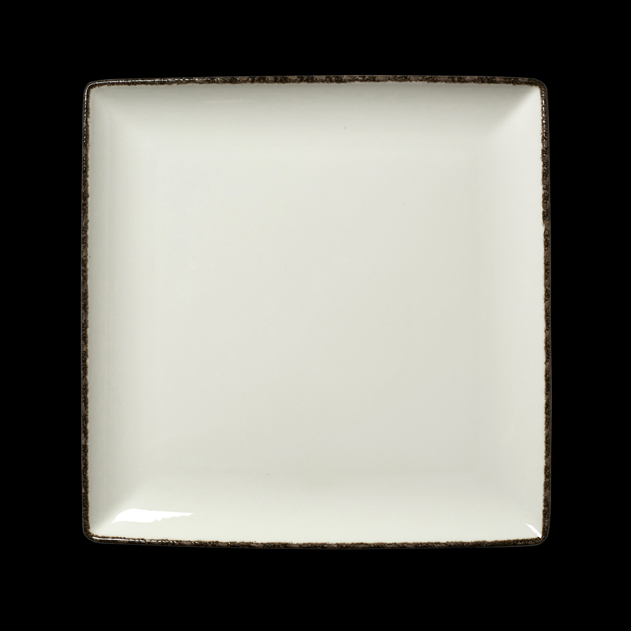 Steelite Charcoal Dapple Vitrifird Porcelain Square One 27cmx27cm