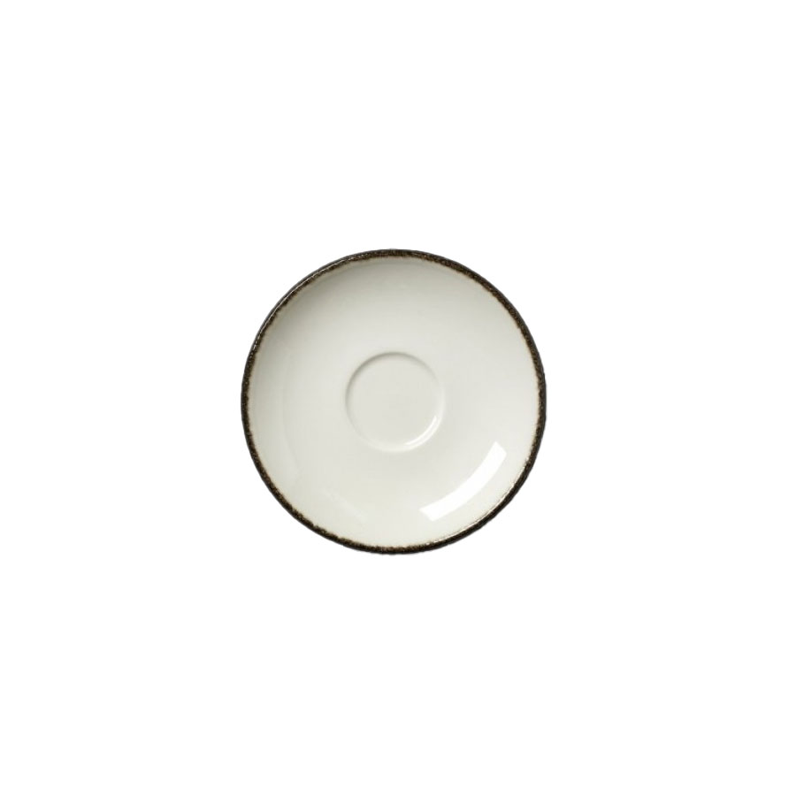 Steelite Charcoal Dapple Vitrifird Porcelain Round Saucer 12.5cm 5 Inch
