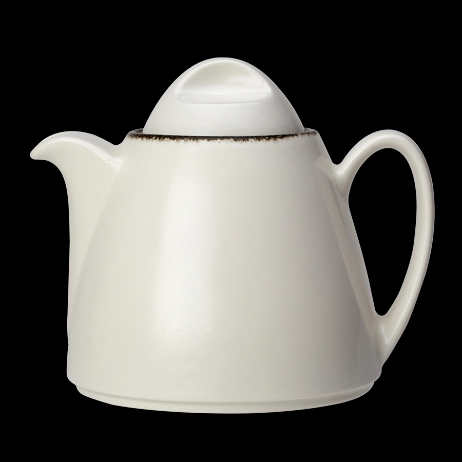 Steelite Charcoal Dapple Vitrifird Porcelain Beverage Pot 35cl 12oz