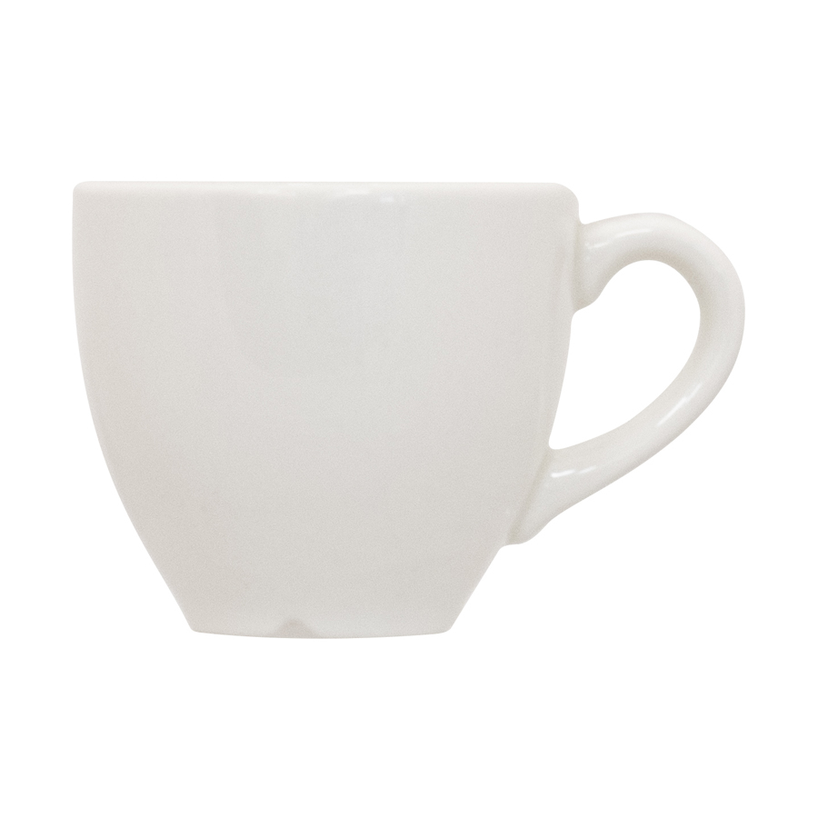 Creme Renoir Vitrified Porcelain White Cup 9cl 3oz