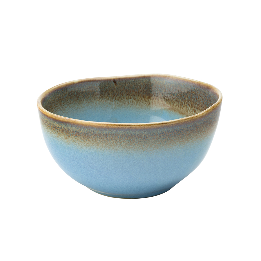 Utopia Lagoon Porcelain Blue Round Bowl 13.5cm 5.25 Inch