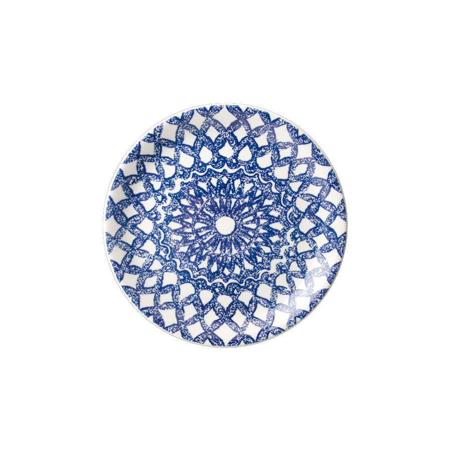 Steelite Ink Vitrified Porcelain Nomad Blue Round Coupe Plate 15.25cm