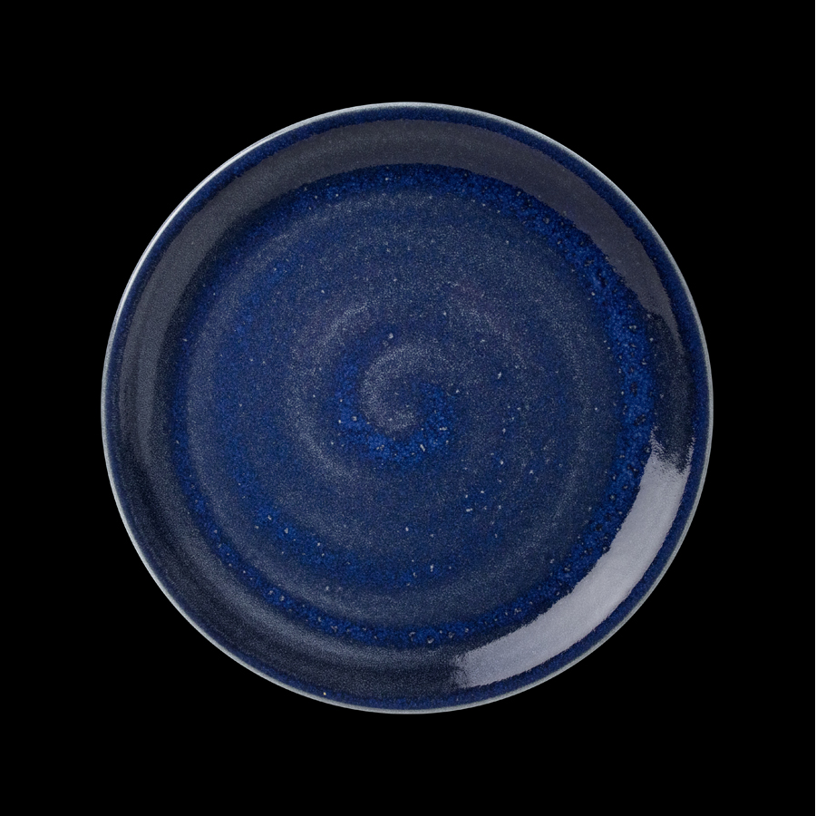 Steelite Vesuvius Vitrified Porcelain Lapis Round Coupe Plate 30cm