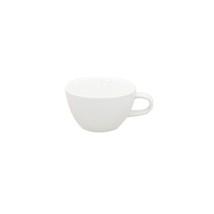 Superwhite Café Porcelain White Bowl Shaped Cup 28.5cl 10oz