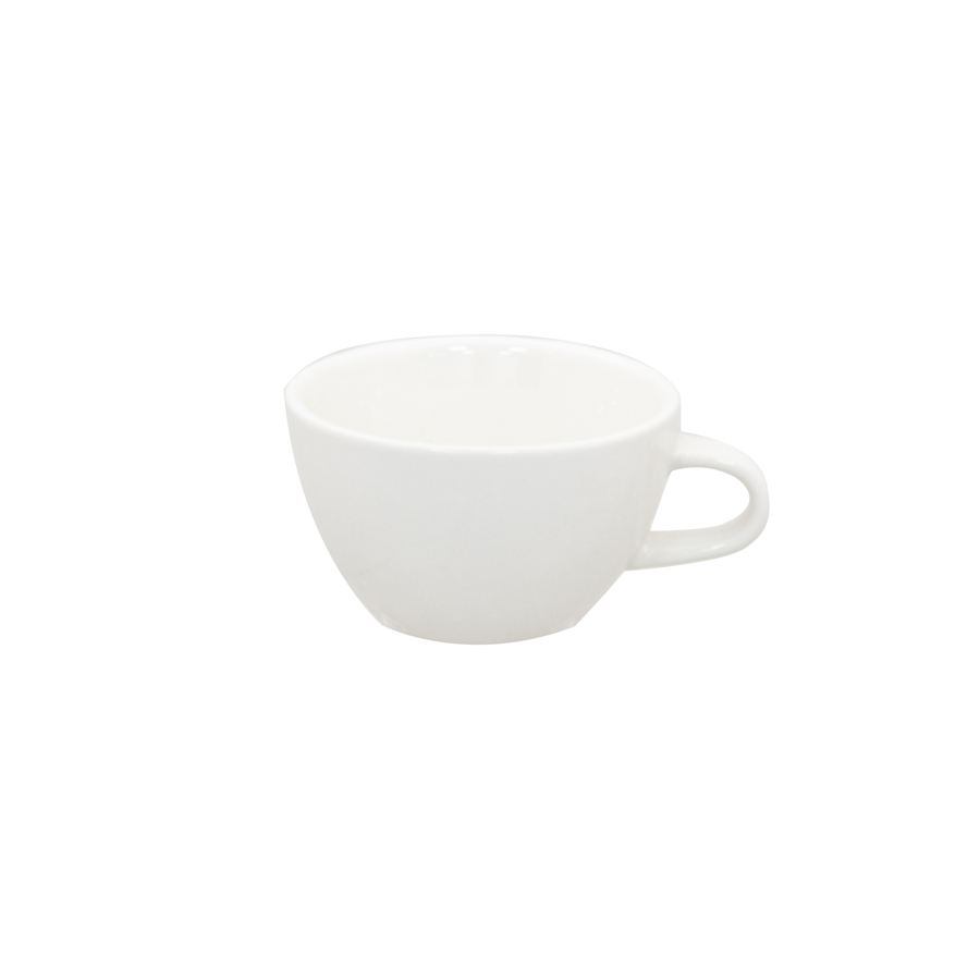 Superwhite Café Porcelain White Bowl Shaped Cup 34cl 12oz