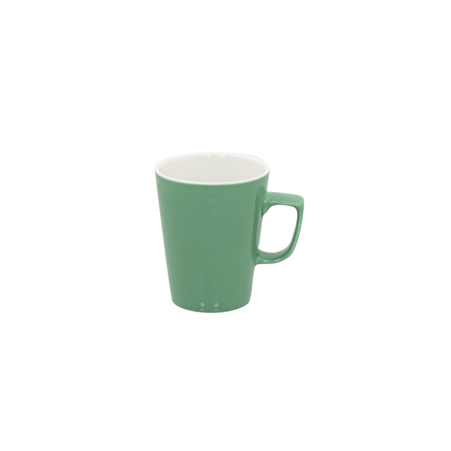 Superwhite Café Porcelain Sage Green Latte Mug 28.5cl 10oz