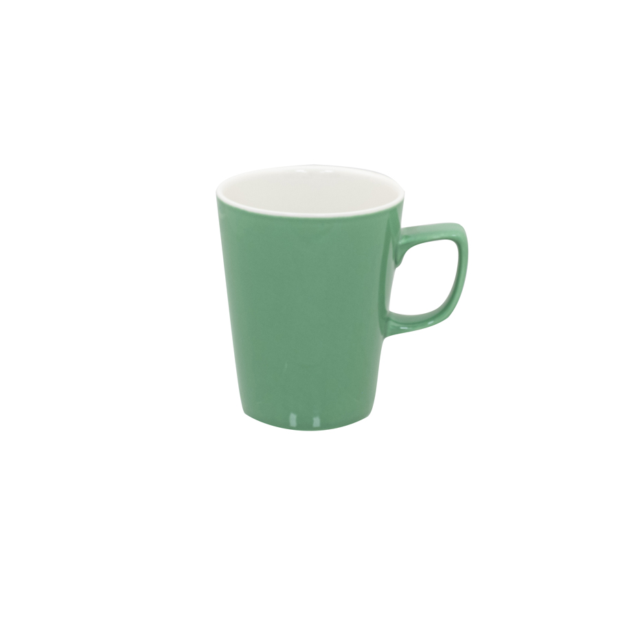 Superwhite Café Porcelain Sage Green Latte Mug 34cl 12oz