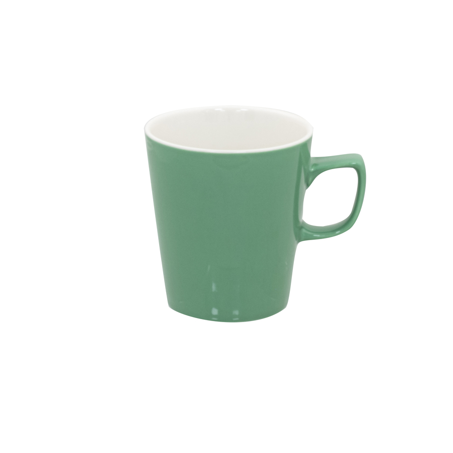 Superwhite Café Porcelain Sage Green Latte Mug 45.4cl 16oz