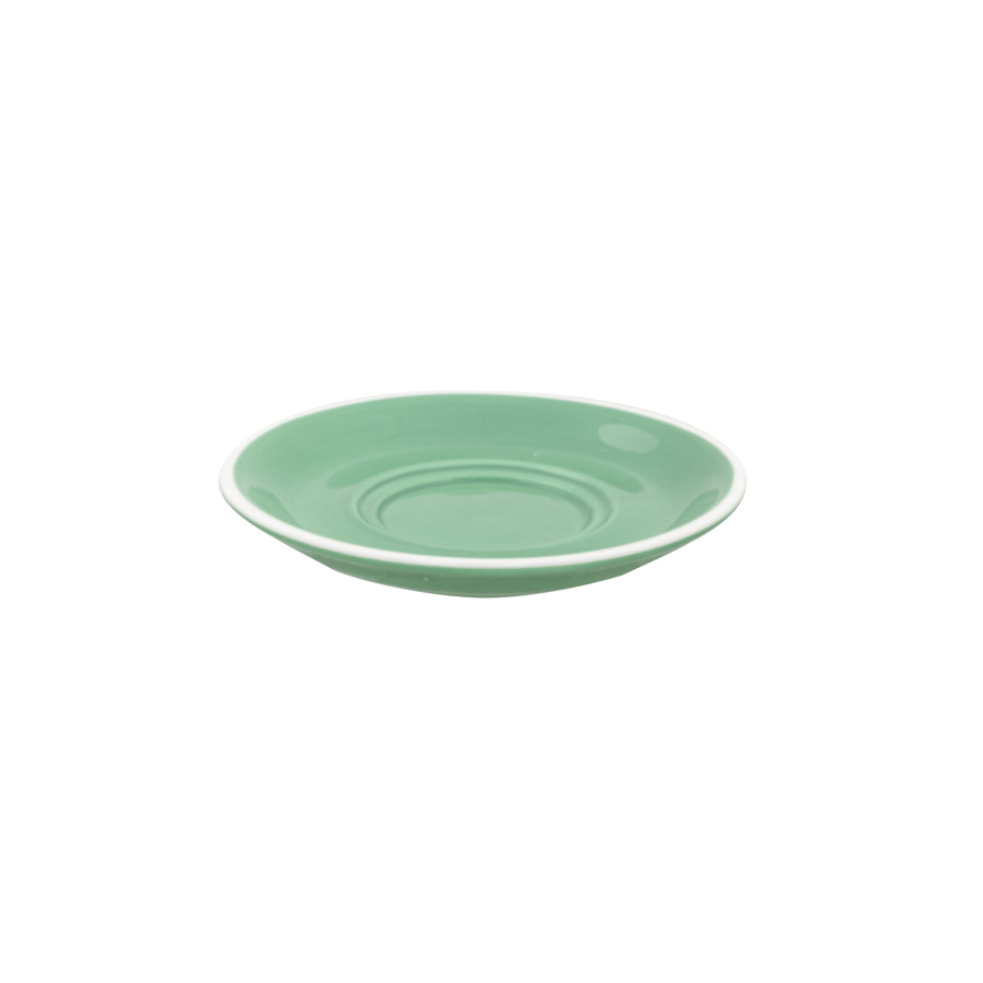 Superwhite Café Porcelain Sage Green Round Saucer 15.5cm