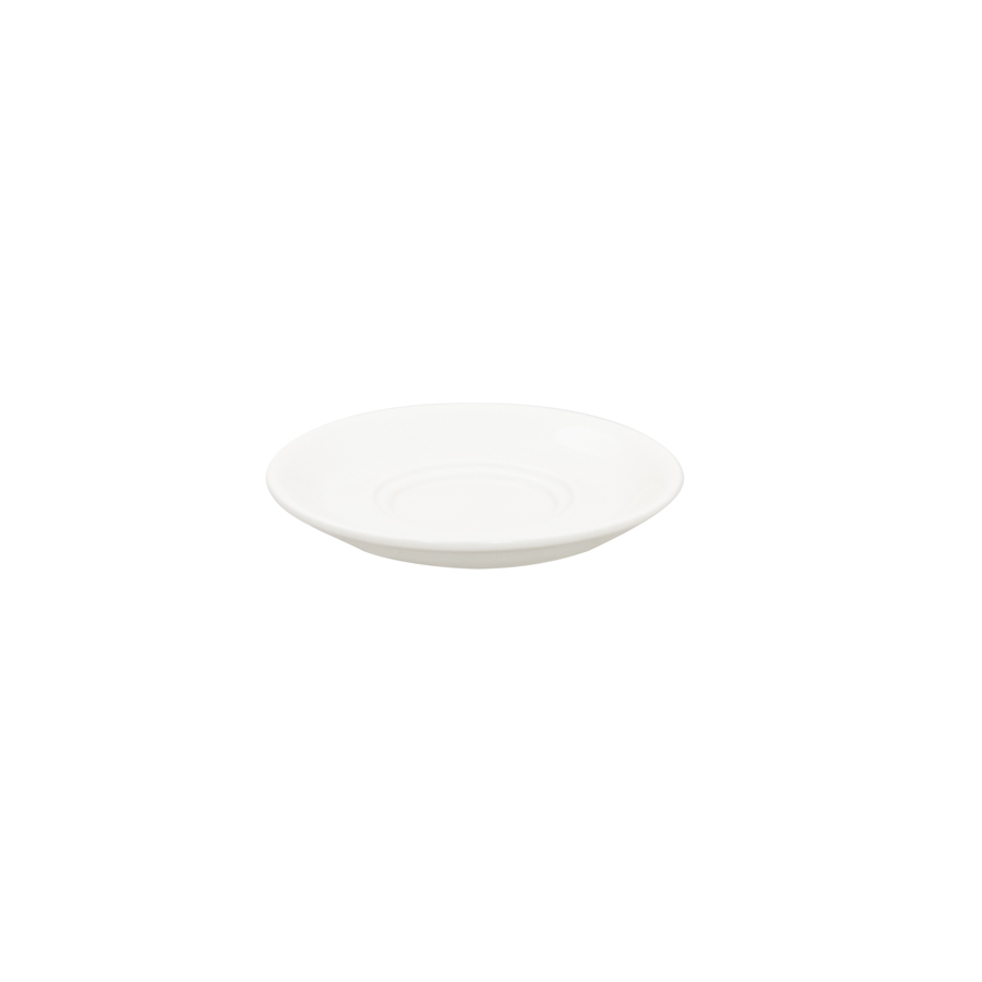 Superwhite Café Porcelain White Round Saucer 15.5cm