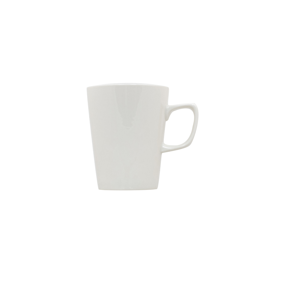 Superwhite Café Porcelain White Latte Mug 340ml 12oz
