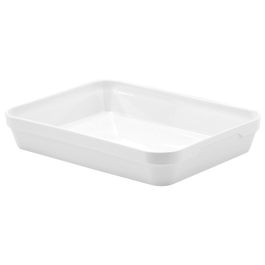 Revol Les Essentiels Porcelain White Rectangular Deep Dish 28x21x6.5cm 2 Litre