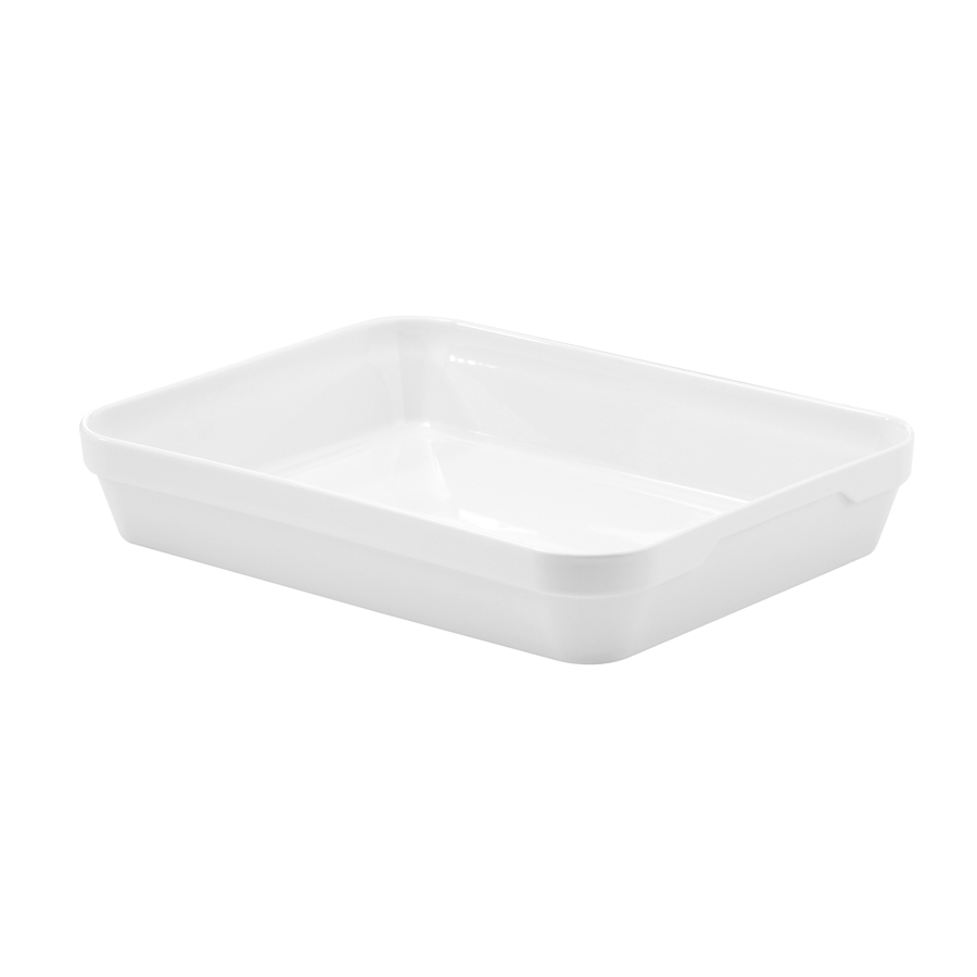 Revol Les Essentiels Porcelain White Rectangular Dish 19x13x4cm 45cl