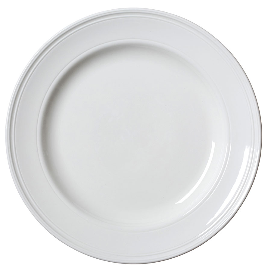 Steelite Bead Vitrified Porcelain White Round Plate 30cm