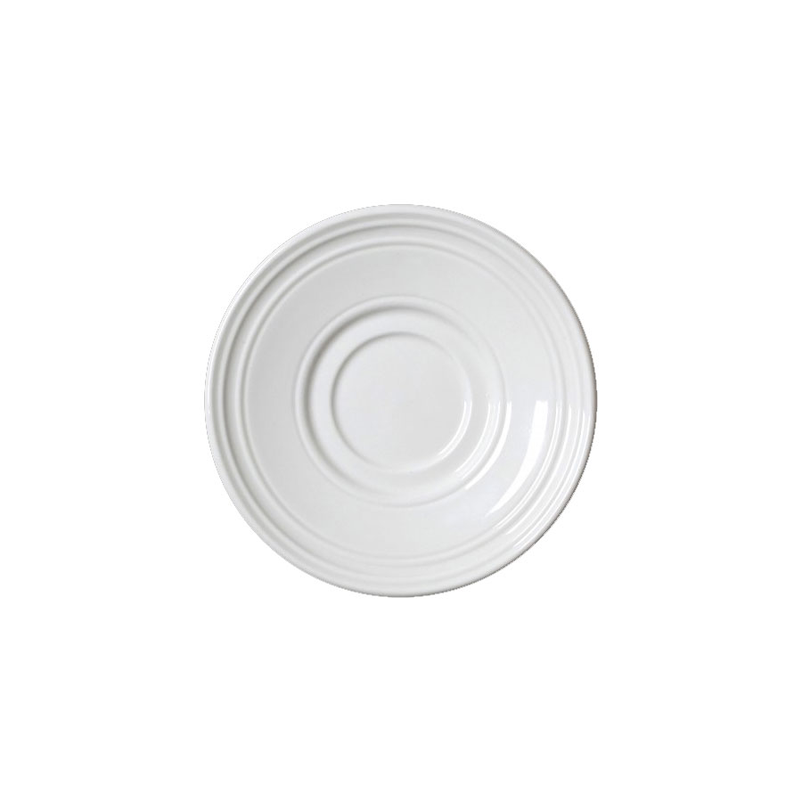 Steelite Bead Vitrified Porcelain White Round Saucer 15cm