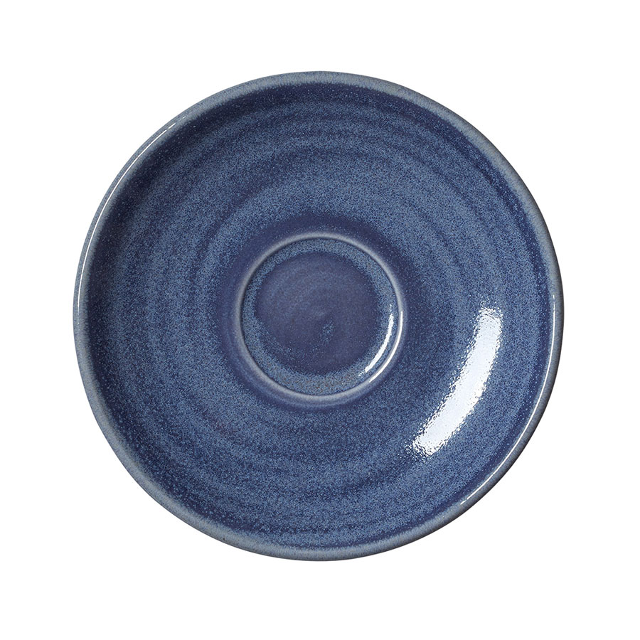 Steelite Revolution Vitrified Porcelain Bluestone Round Saucer 12.5cm
