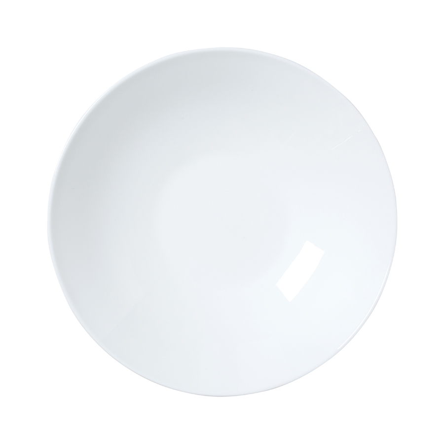 William Edwards Coupe White Bone China Round Bowl 24cm