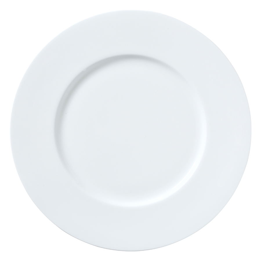 William Edwards Classic White Bone China Round Plate 33cm