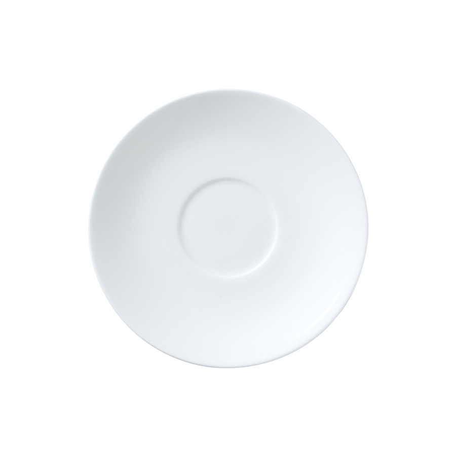 William Edwards Classic White Bone China Round Saucer/Soup Stand 16cm