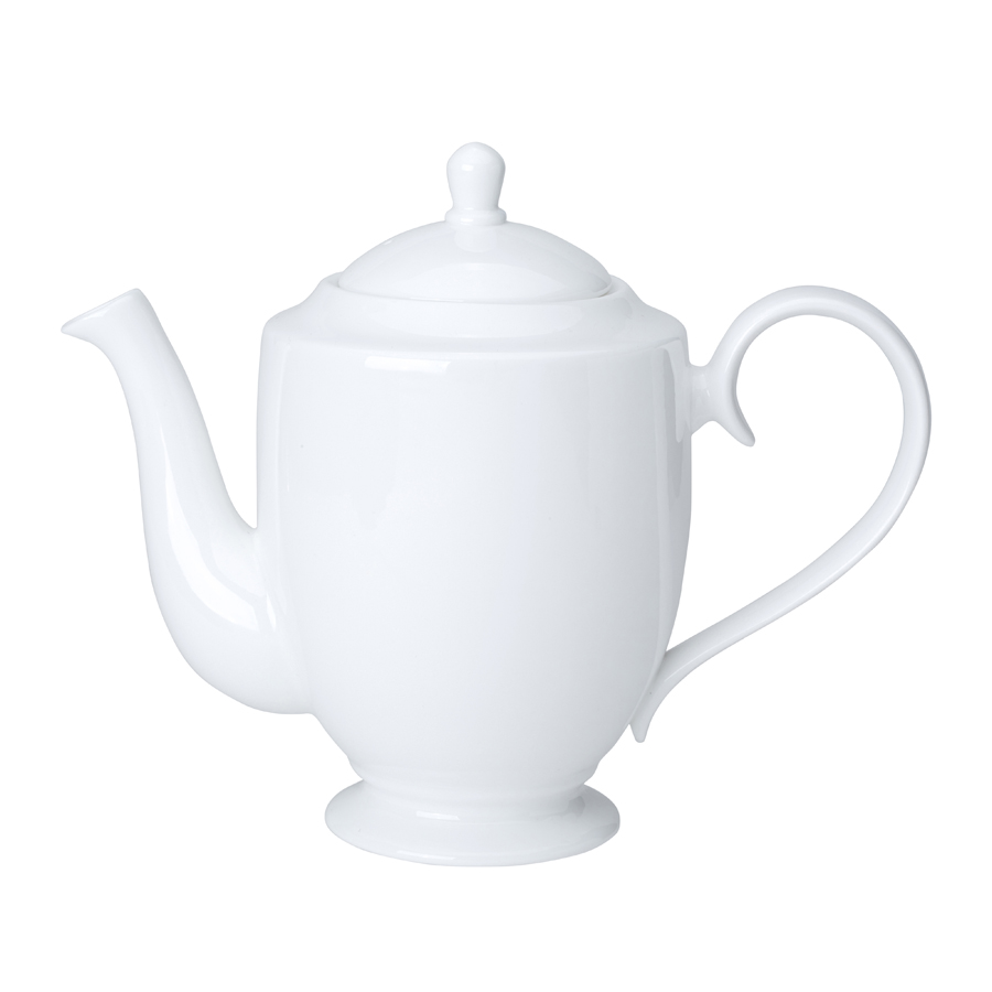 William Edwards Classic White Bone China Coffee Pot 110cl 39oz