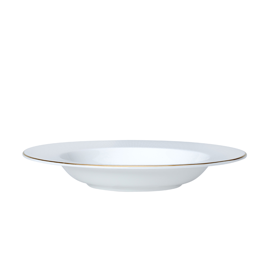 William Edwards Diamond Bone China White Round Classic Rim Bowl 22cm 22.5cl