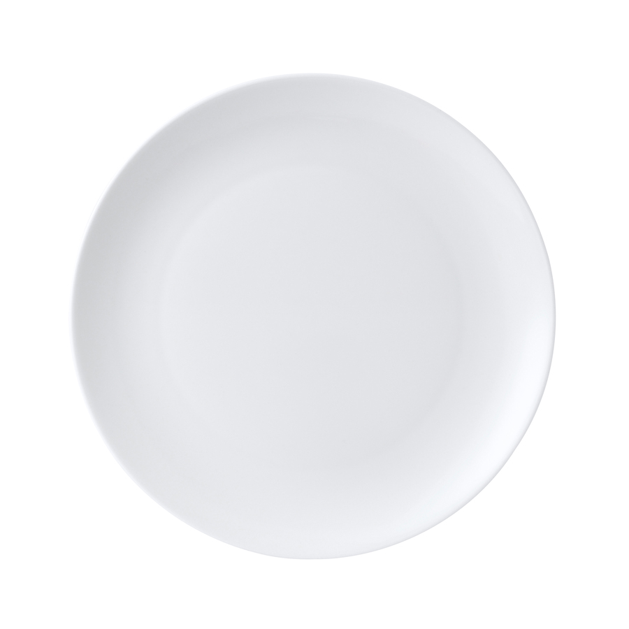 Wedgwood Connaught Bone China White Round Coupe Plate 27cm