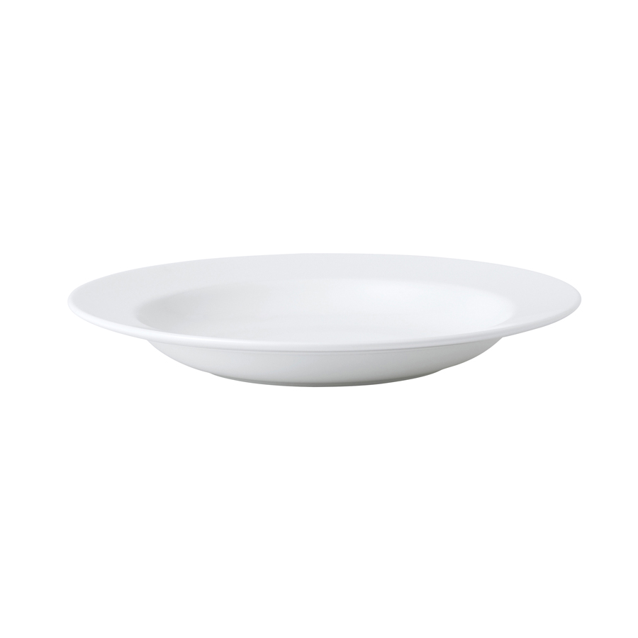 Wedgwood Connaught Bone China White Round Soup Plate 22.7cm