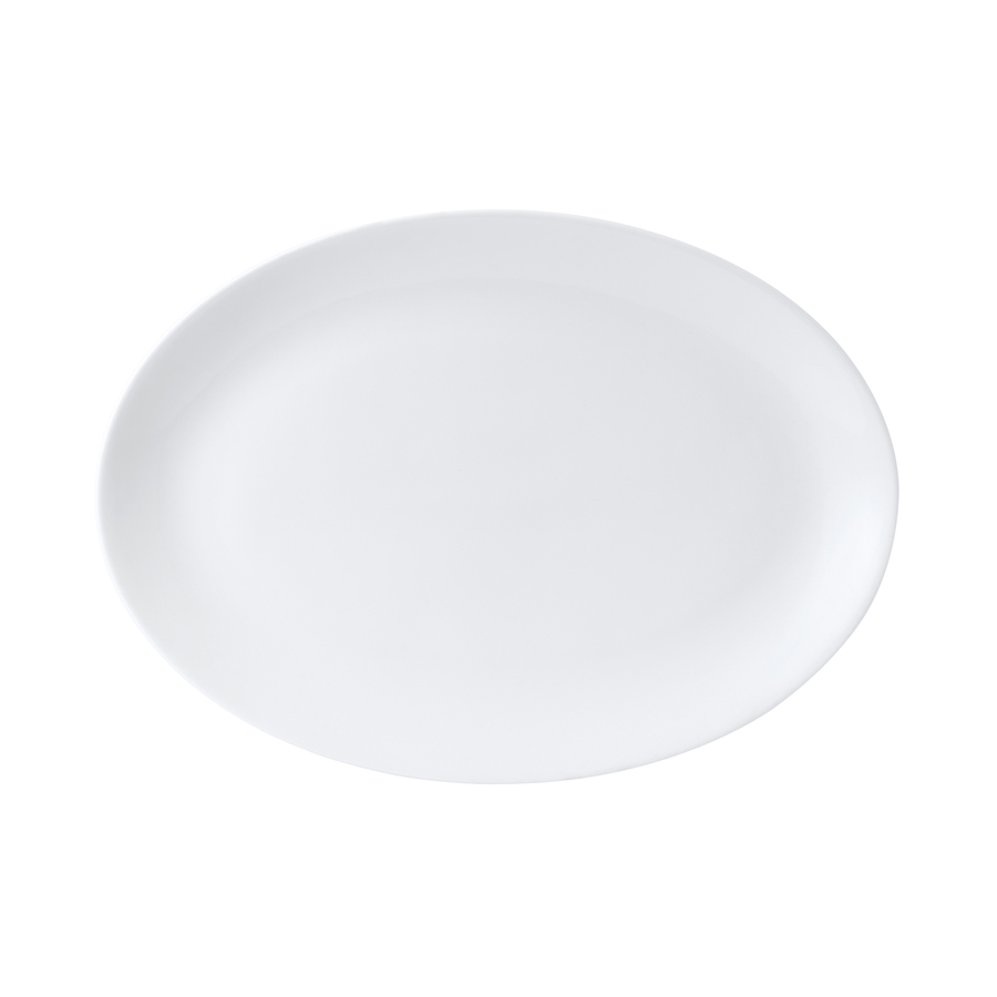 Wedgwood Connaught Bone China White Oval Platter 29x21.5 cm
