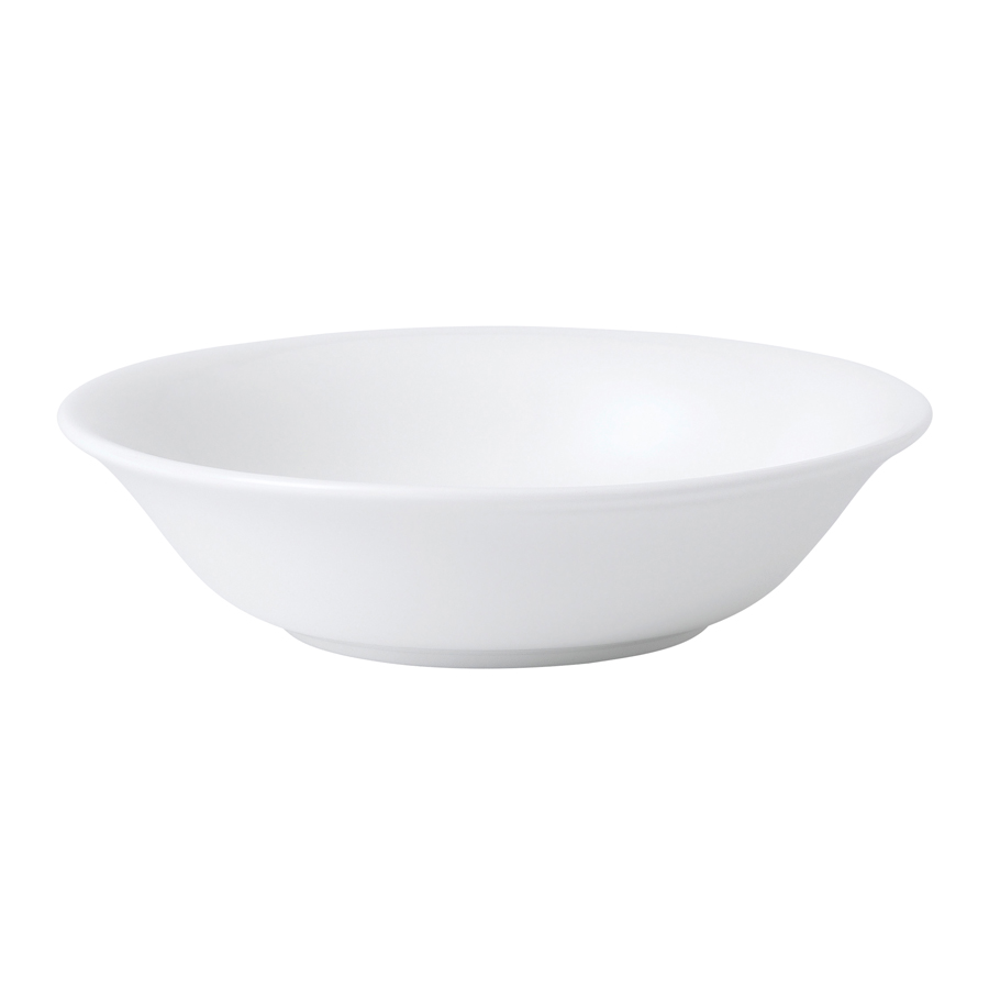 Wedgwood Connaught Bone China White Round Oatmeal Bowl 15.5cm