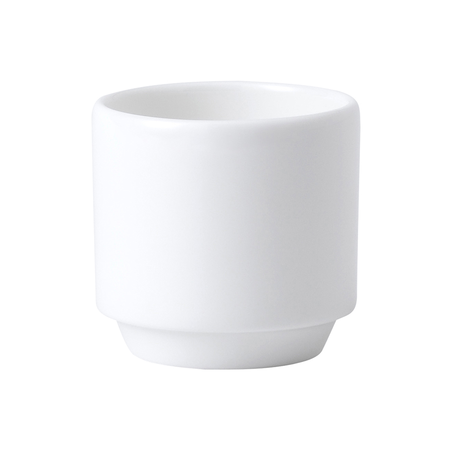 Wedgwood Connaught Bone China White Round Eggcup/Toothpick Pot 4.75cm
