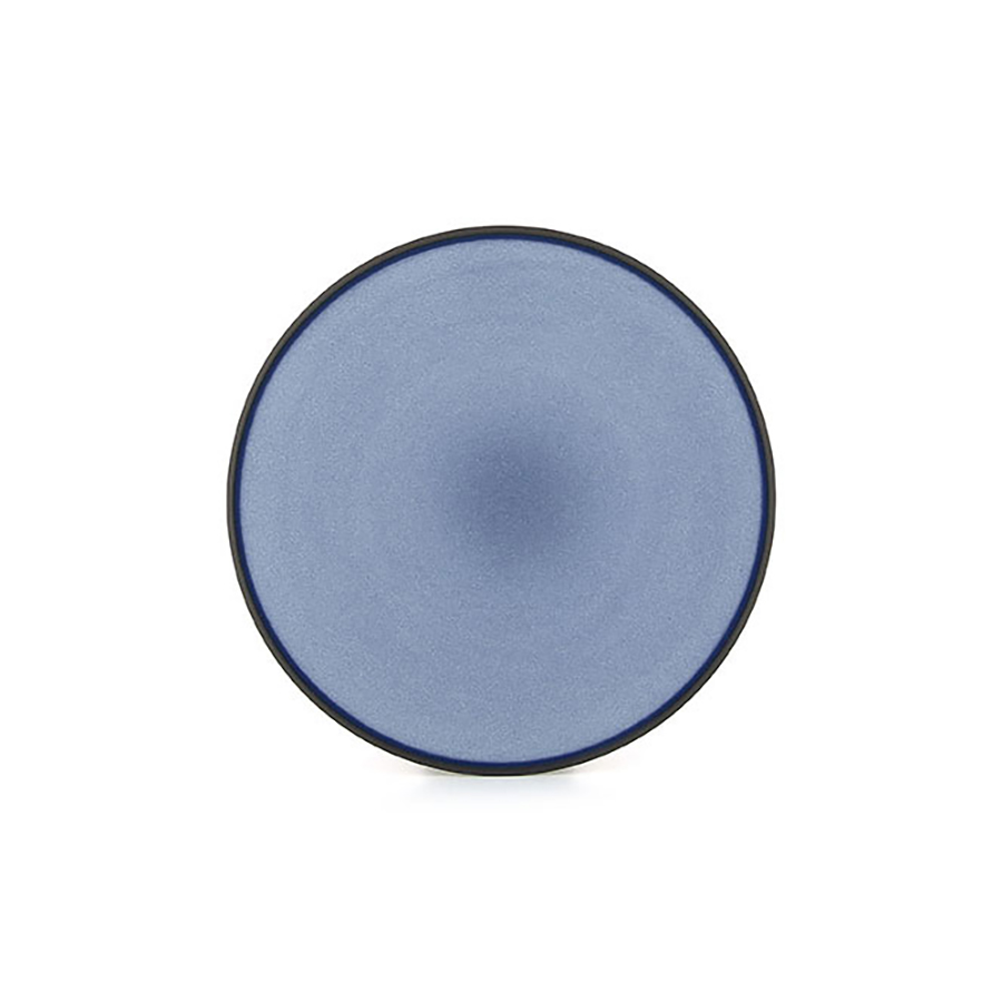 Revol Equinoxe Porcelain Cirrus Blue Round Dessert Plate 21.5cm