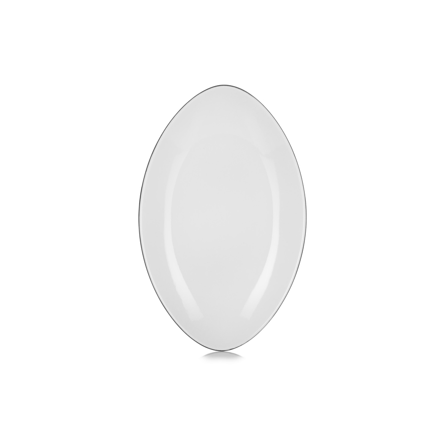 Revol Equinoxe Porcelain White Oval Plate 35x22.3cm
