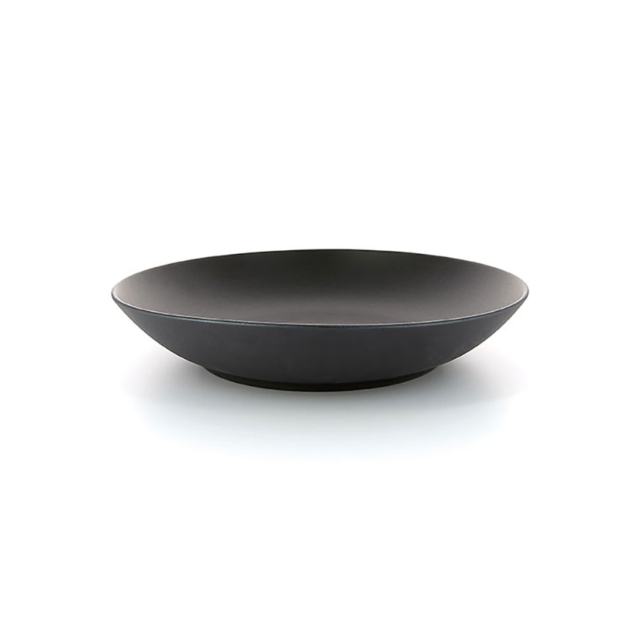Revol Equinoxe Porcelain Black Round Coupe Plate 27cm