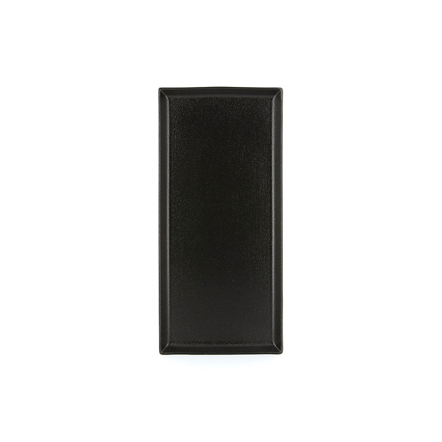 Revol Equinoxe Porcelain Black Rectangular Plate 32.5cm