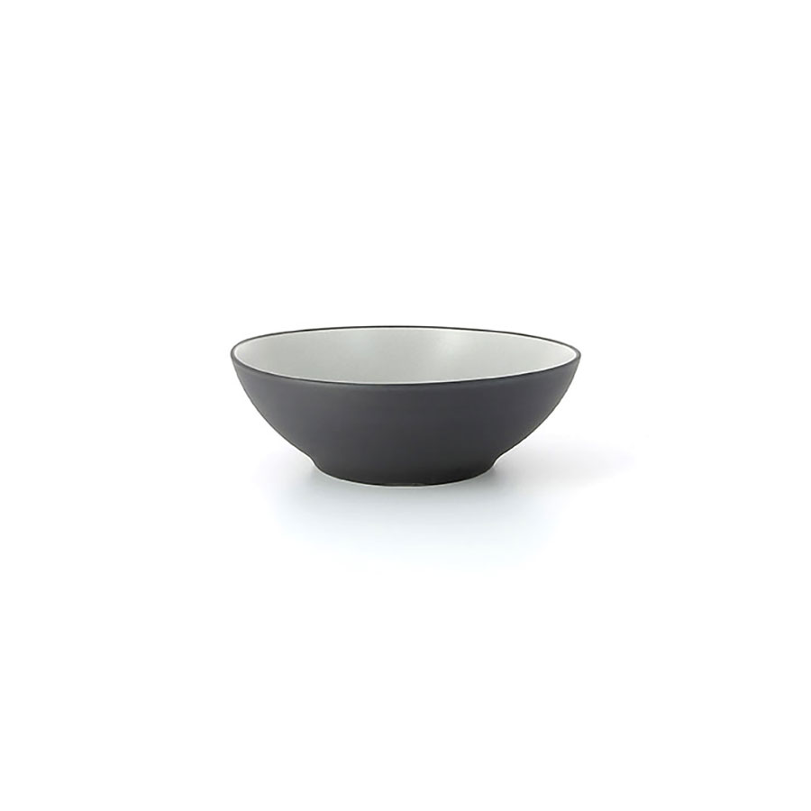 Revol Equinoxe Porcelain Pepper Round Coupe Plate 19cm