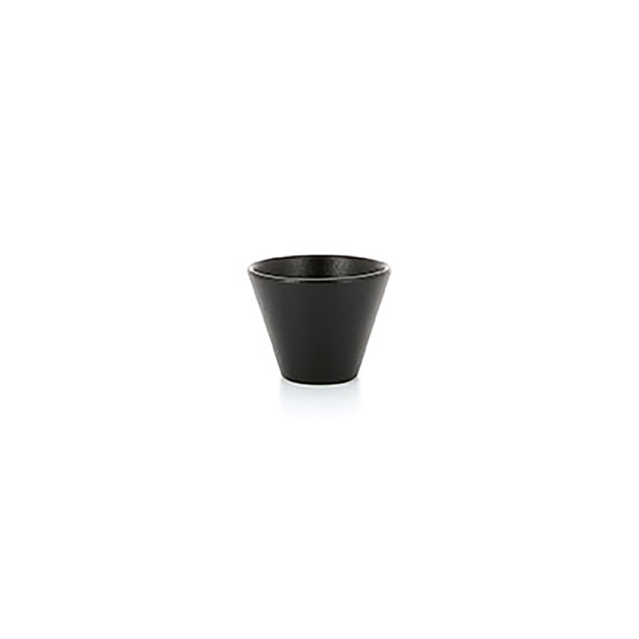 Revol Equinoxe Porcelain Black Round Conik Bowl 6.3cm 5cl