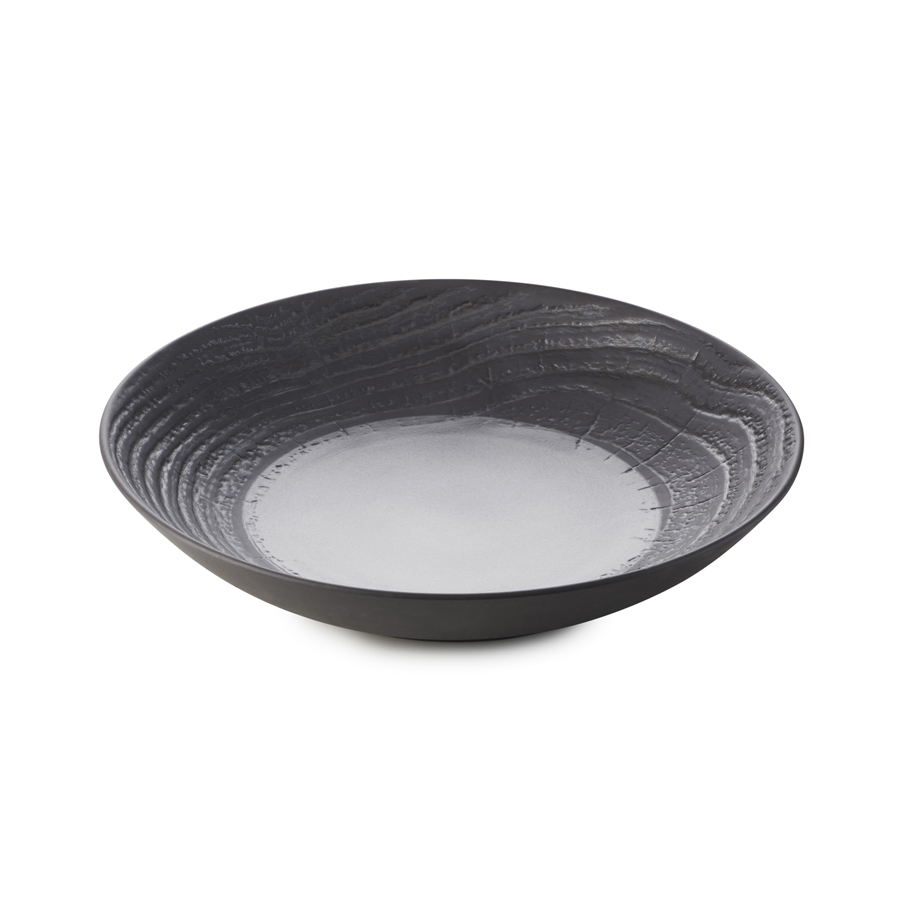 Revol Arborescence Ceramic Pepper Round Deep Coupe Plate 27cm