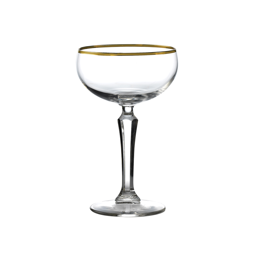 Gold Banded Speakeasy Coupe 7oz